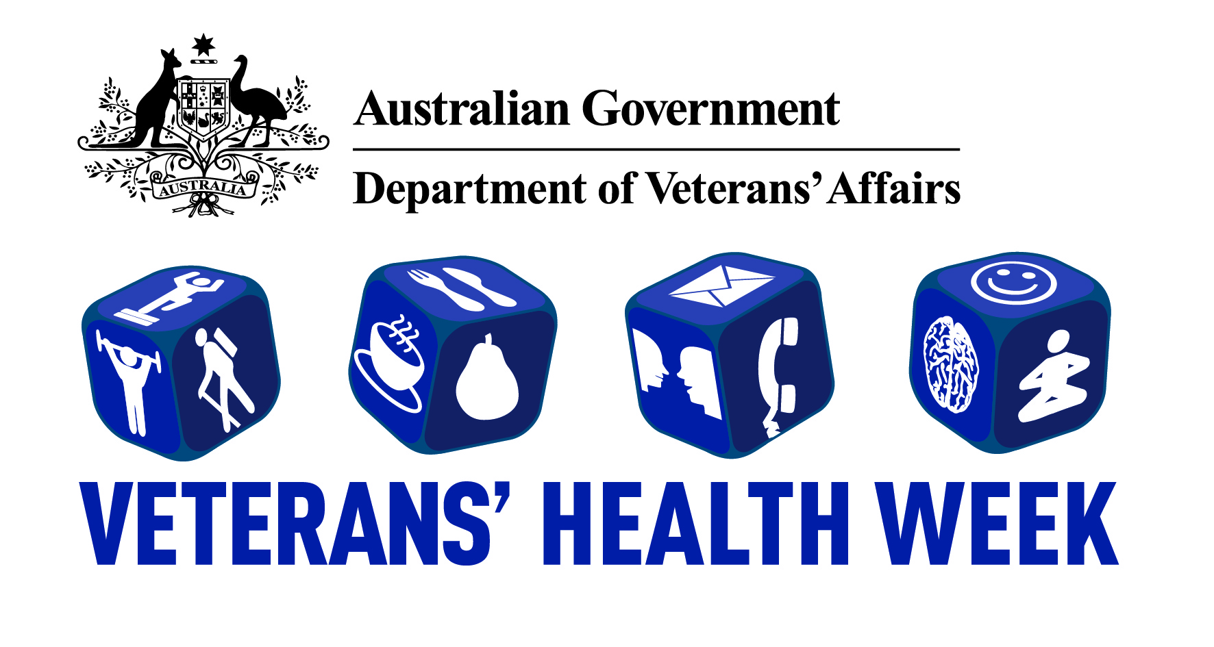 Logo for Veterans Health Week with DVA crest