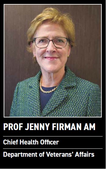 Photo of smiling woman with title Prof Jenny Firman AM