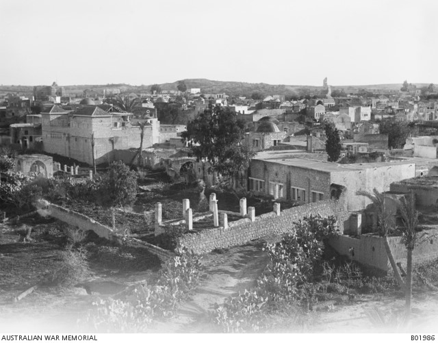 The town of Gaza in 1917