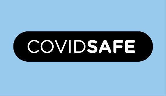 Graphic saying 'Covidsafe'