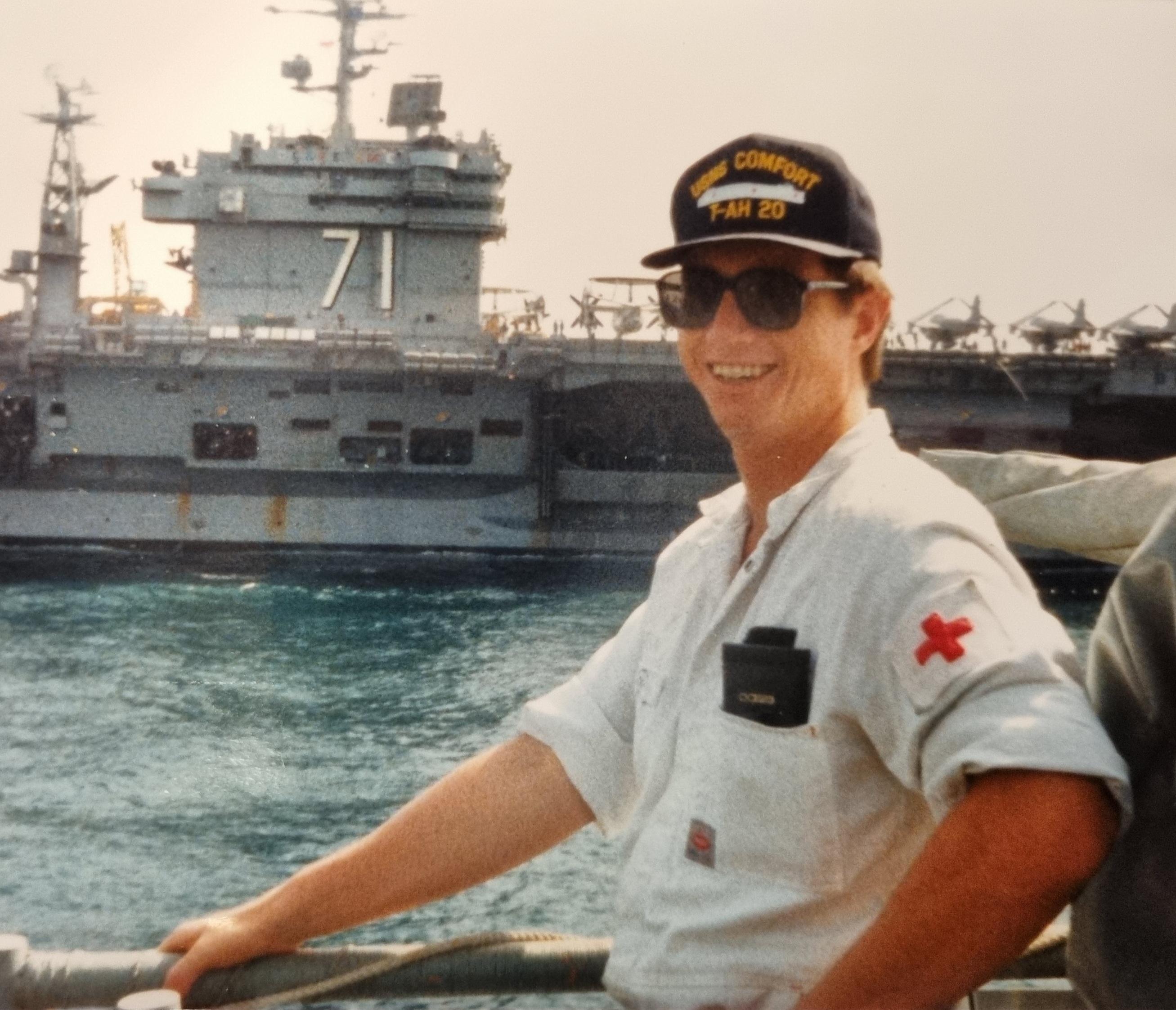 Professor Steve Jobson in the Navy