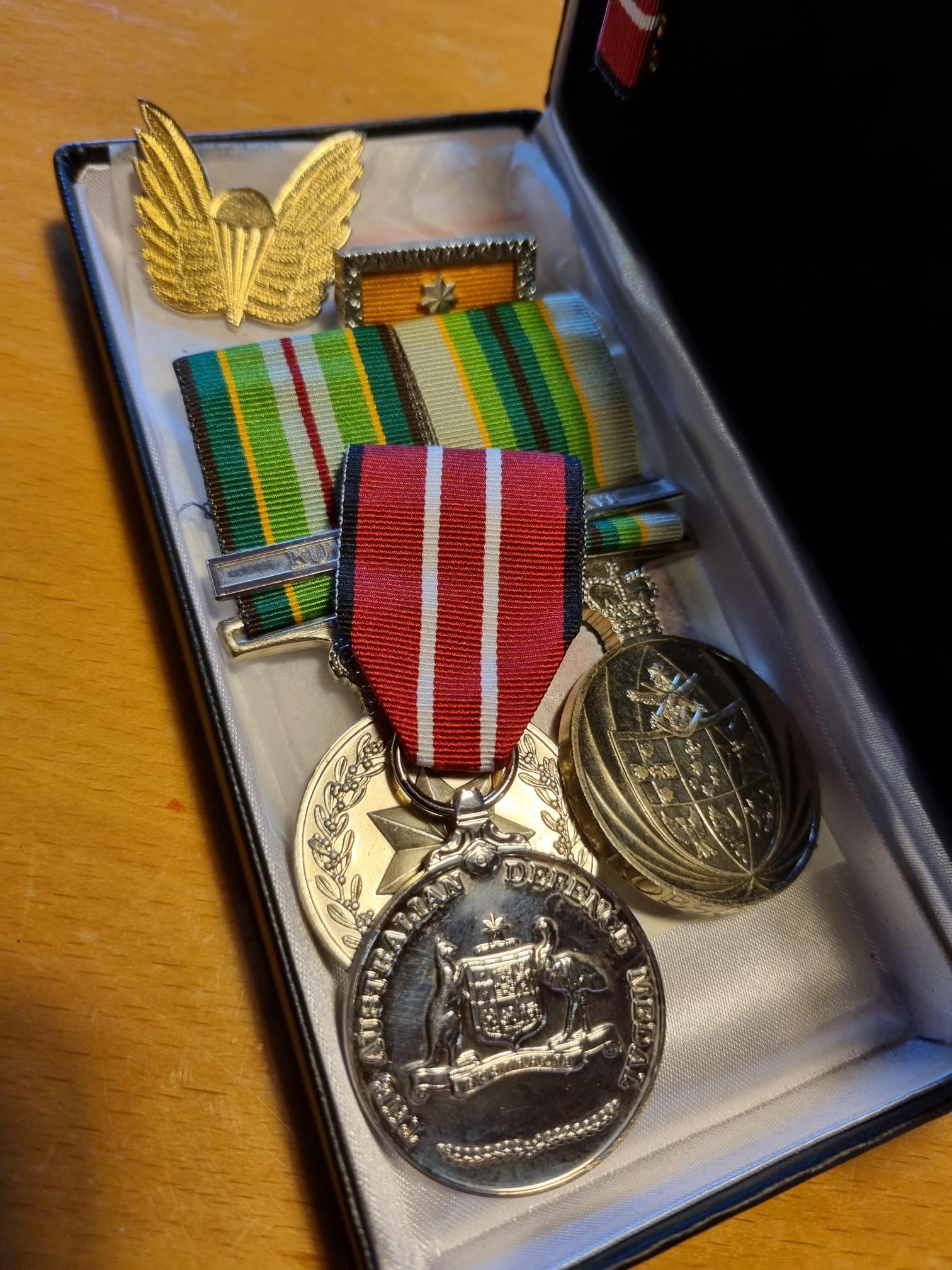 Steve Robson's service medals