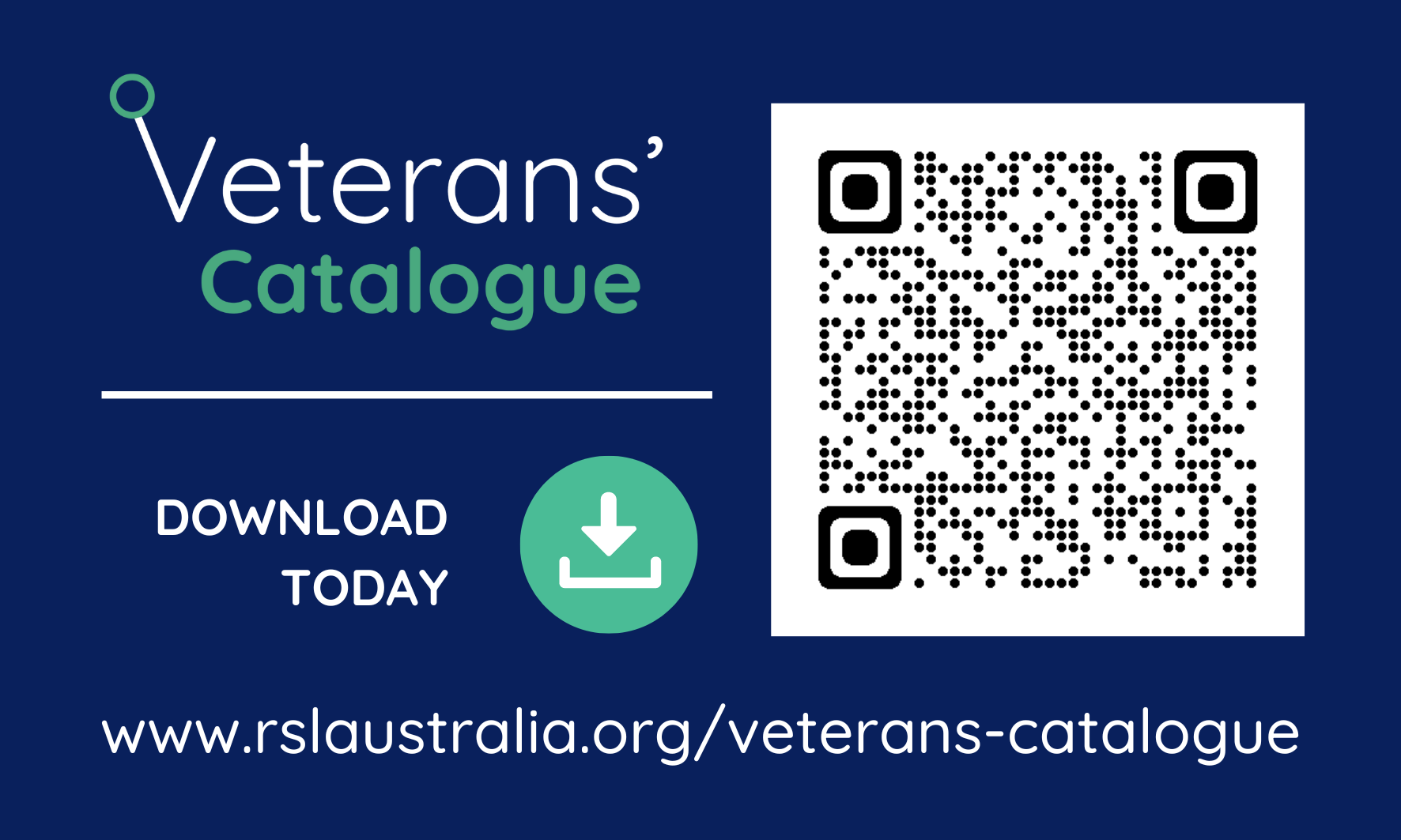 QR code for Veterans' Catalogue