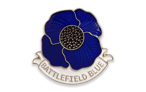 Blue poppy pin