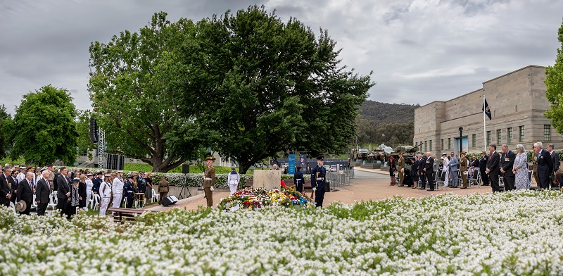 Remembrance Day ceremony at Australian War Memorial