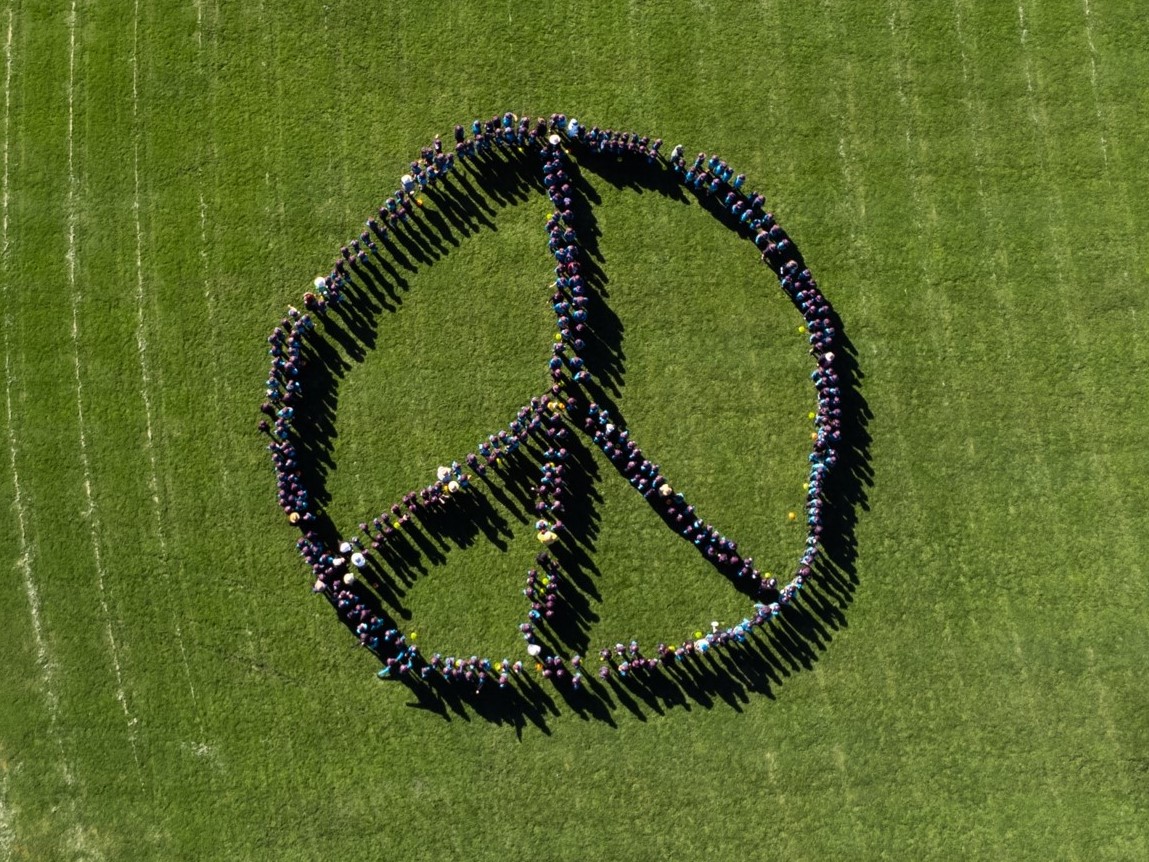 Spring Mountain State School Queensland peace sign