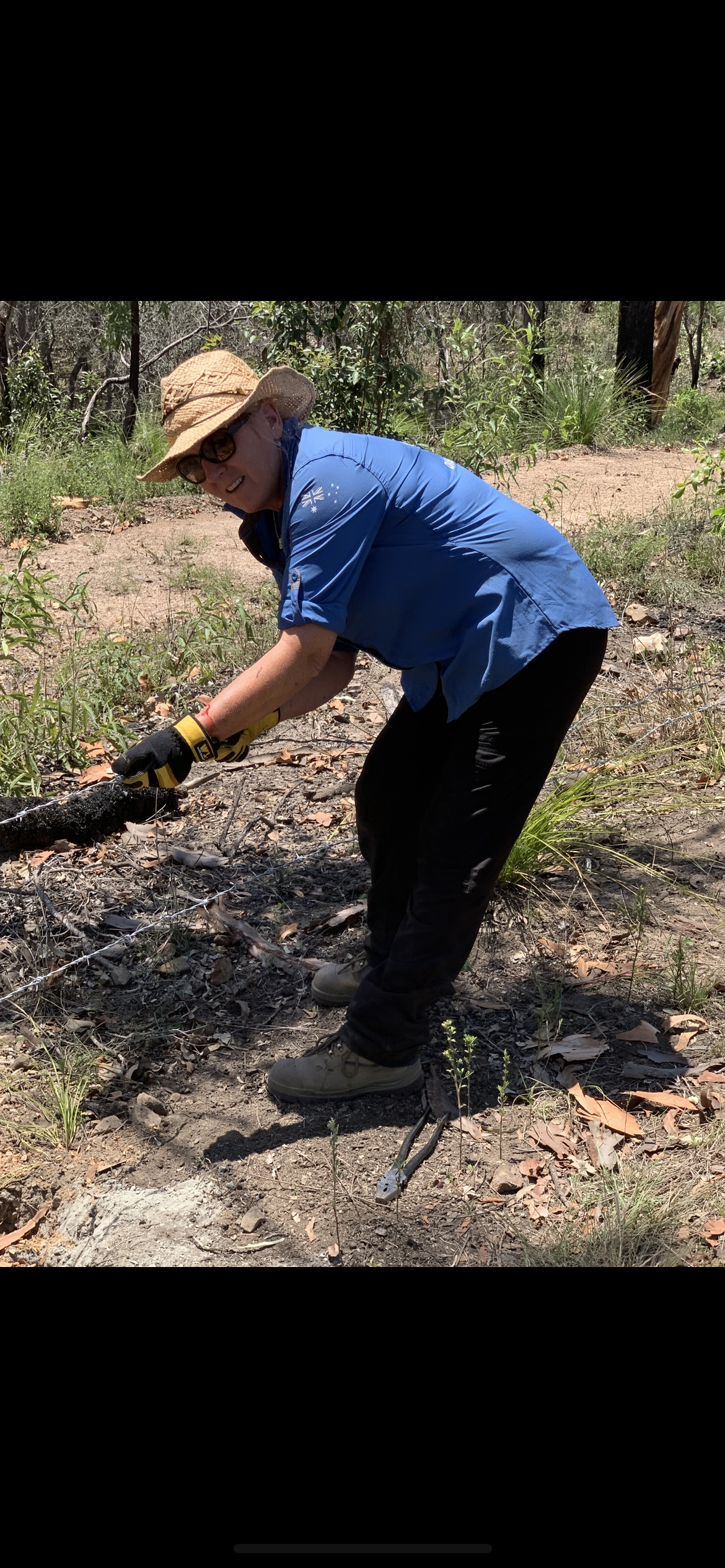 Peta-Maree Grant hard at work as a DRA volunteer