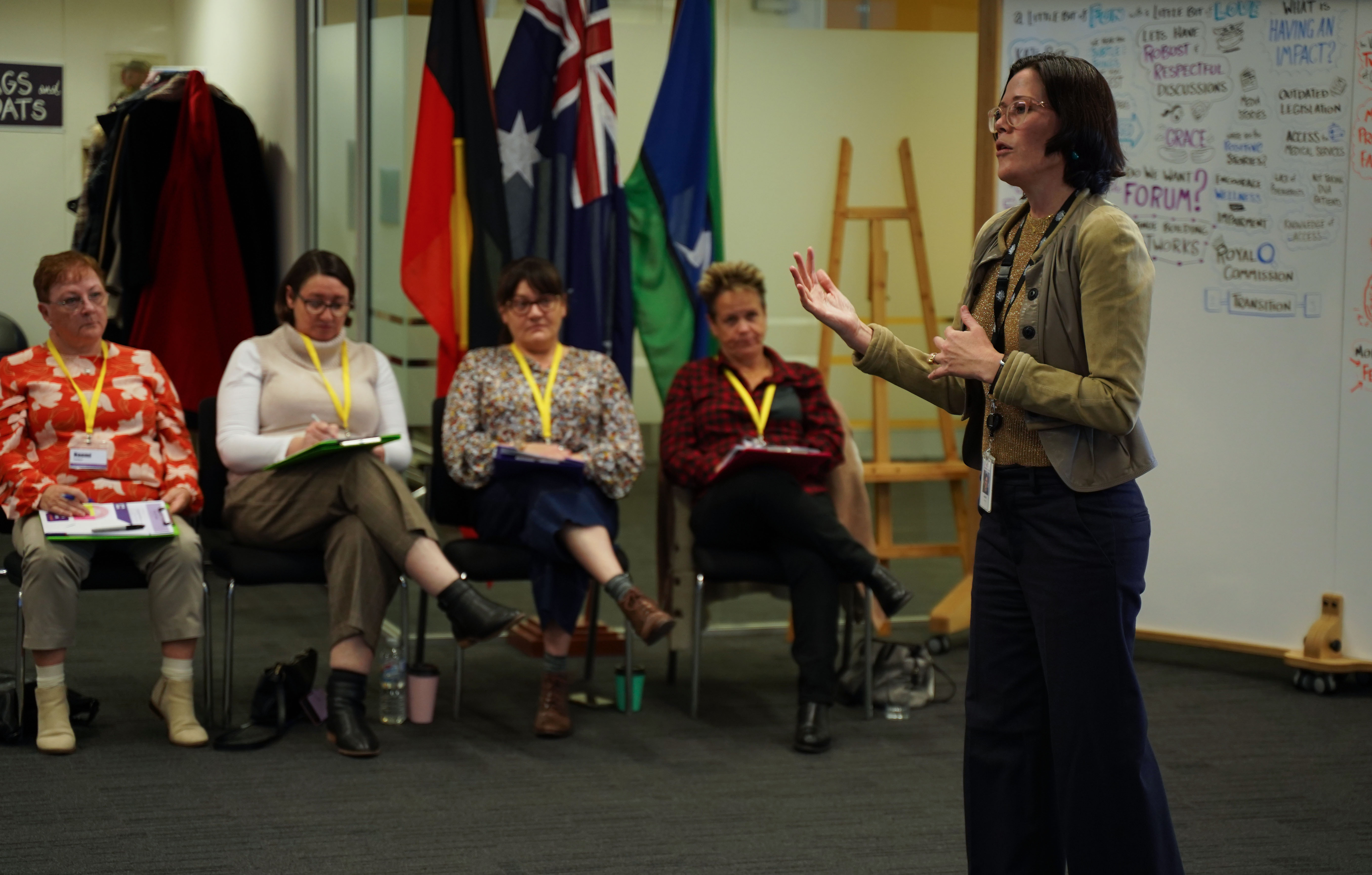 Alison Frame addressing the 2023 Female Veterans Policy Forum.