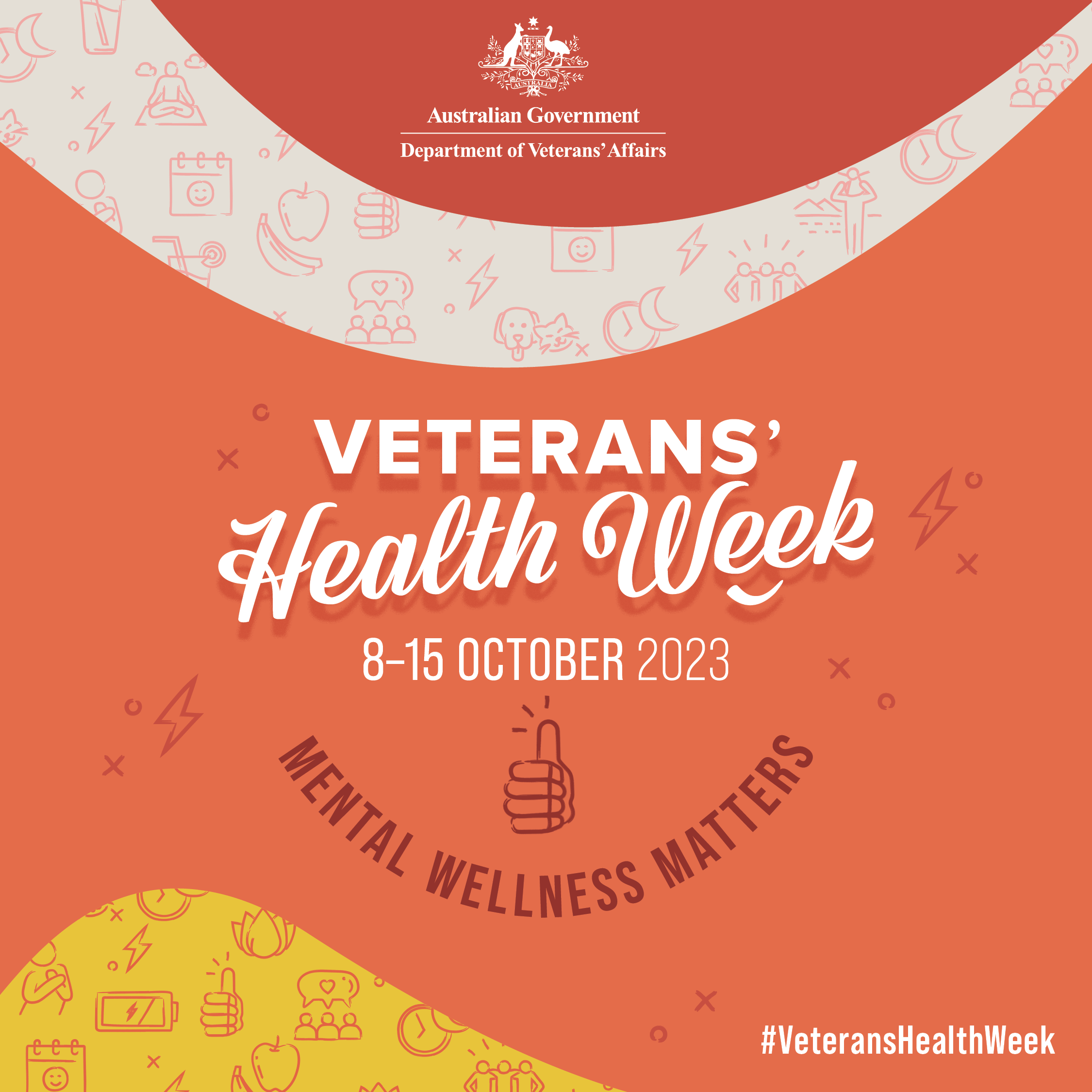 Veterans’ Health Week 2023 Social Media Tiles Department of Veterans