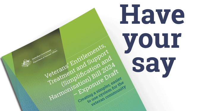 Veterans' Legislation Reform consultation 