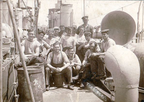 Sailors of RAN River Class destroyers which took part in operations in the Adriatic Sea during the Serbian Campaign