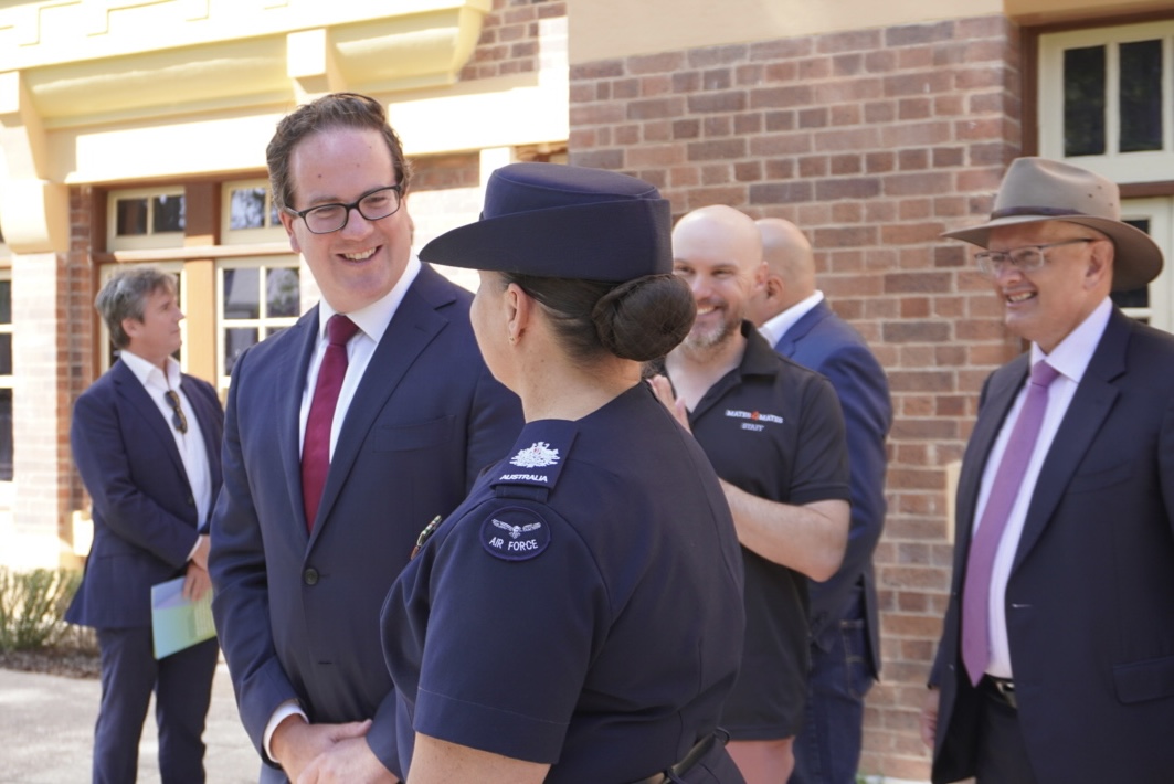 Minister Keogh announcing the Ipswich Veterans’ and Families’ Hub.