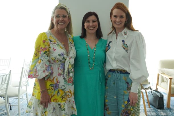 AWWNSW CEO Renee Wilson (middle) with AWWNSW Board Director Rachel Martin (right) and Debra Banks (left) at the Our Space Sydney Launch in 2023. 