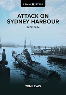 Attack on Sydney Harbour. Background photo. The wreckage of a submarine is being lifted from the bottom of the harbour.