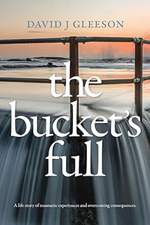 The Bucket’s Full. A waterfall in the background.