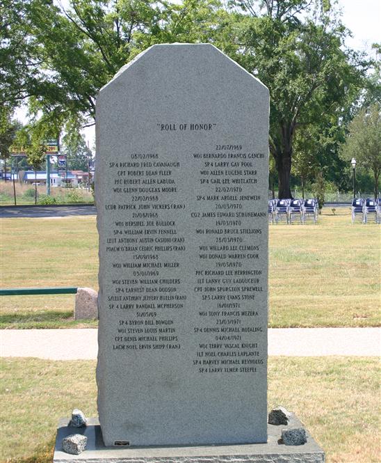 The 135th AHC (EMU) US Army Royal Australian Navy Memorial