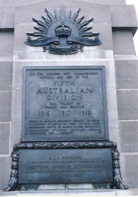 5th Division Memorial, Polygon Wood, Zonnebeke