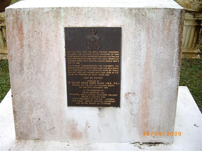 Batu Lintang Internment Camp Monument