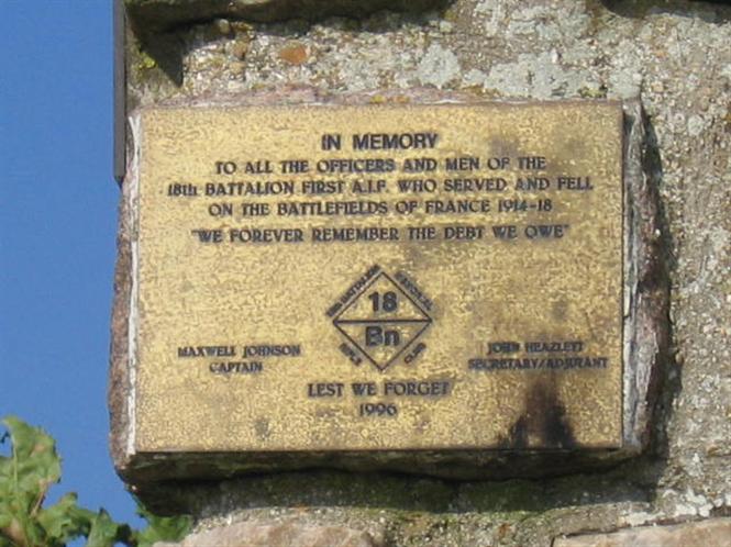 Cross Memorial, Bullecourt