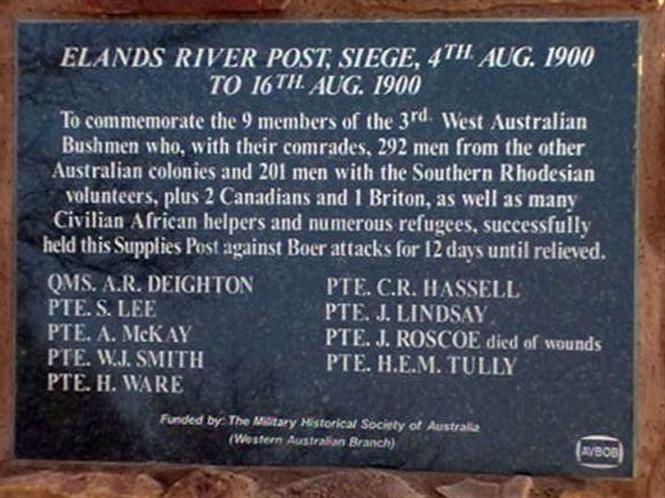 Elands River Post Memorial