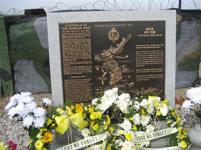 Australian Army Korean War Memorial Plaque