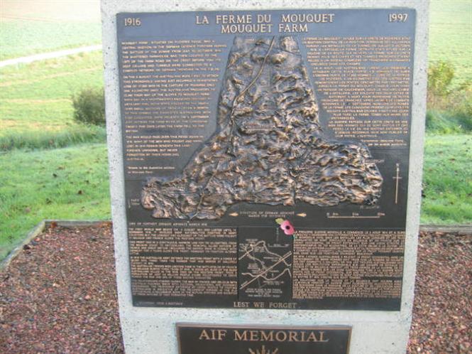 Mouquet Farm Battle Exploit Plaque