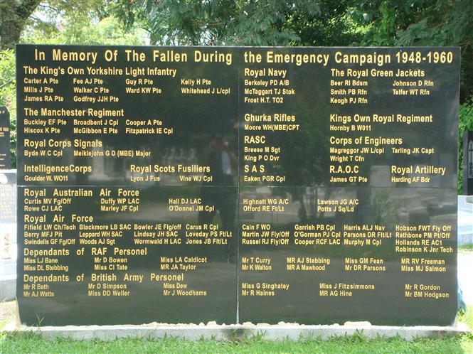 Malayan Emergency Memorial, Penang