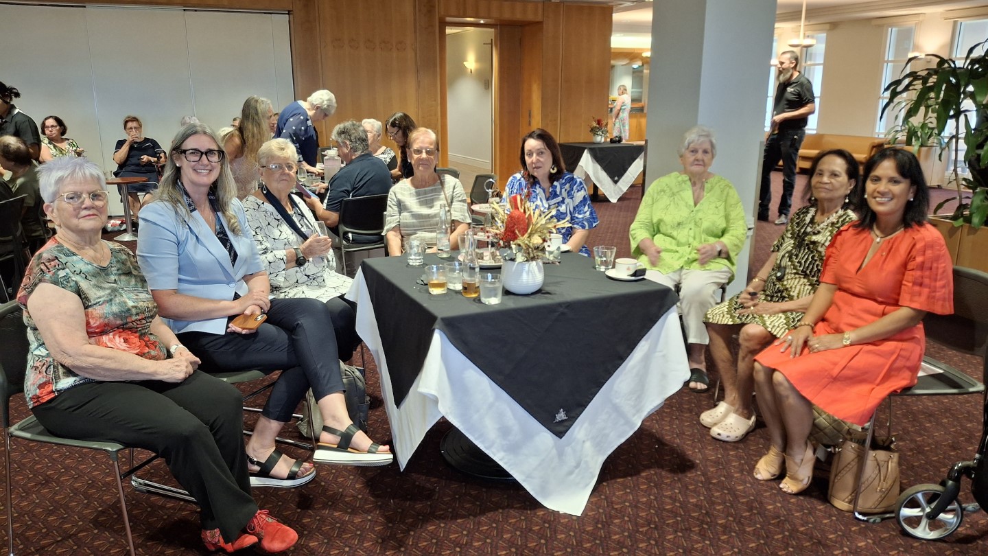 Australian War Widows National President Jenny Gregory with Northern Territory war and defence widows