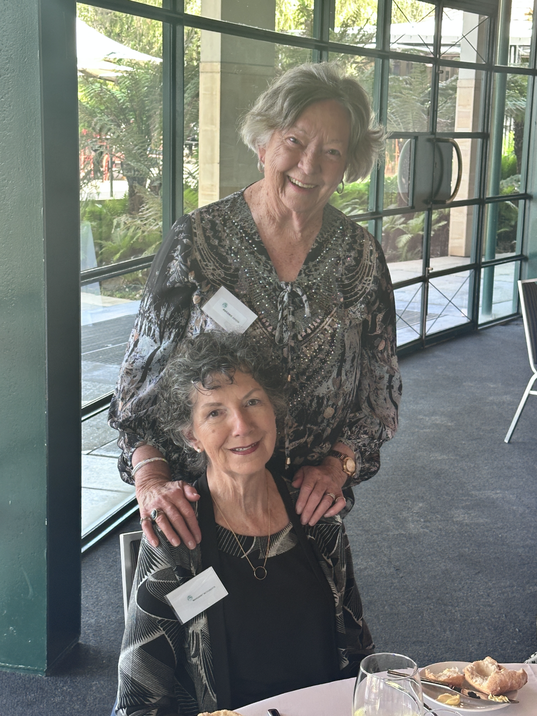 Marjorie Askew and Margaret McRoberts attending War Widows Day in Western Australia. 