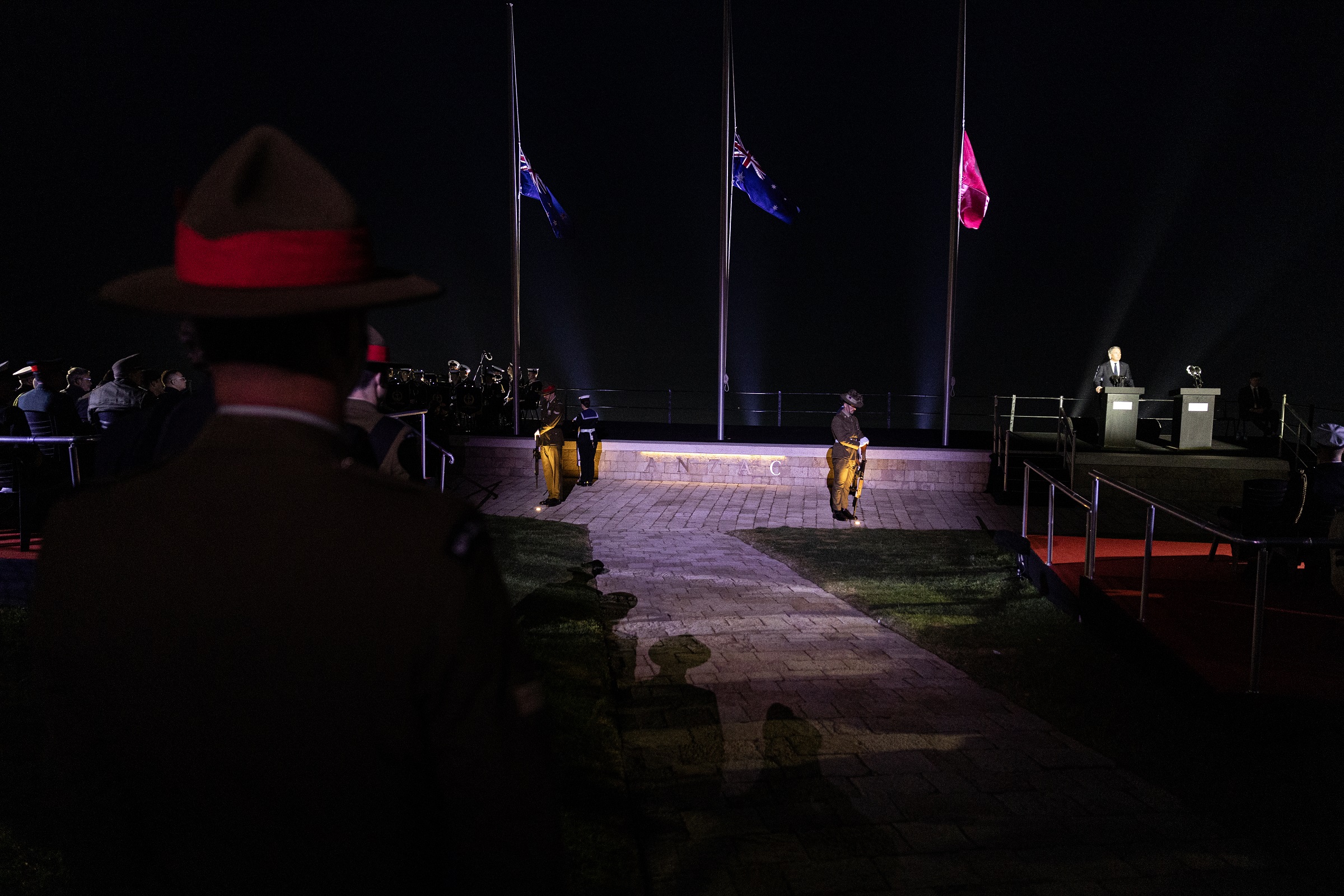 Thousands of pilgrims and dignitaries attended the 109th Dawn Service held at Anzac Cove on the Gallipoli Peninsula