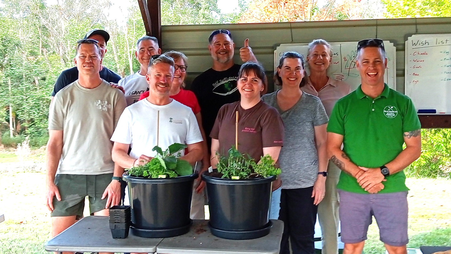 Participants in a Paddock to Plate workshop; Will Gold is on the far right.