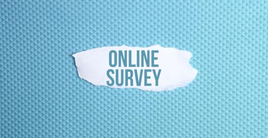 Tile reading 'online survey'