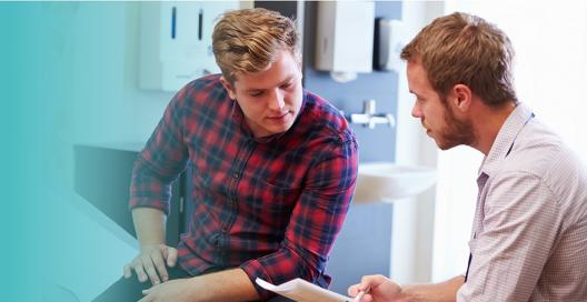 Man talking to his General Practitioner