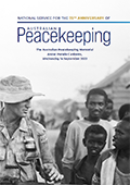 National Service for the 75th Anniversary of Australian Peacekeeping cover