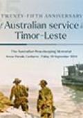 Twenty-Fifth Anniversary of Australian service in Timor-Leste publication cover