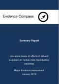 Summary report - Literature review of effects of solvent exposure on human male reproductive outcomes