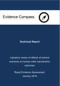 Technical report - Literature review of effects of solvent exposure on human male reproductive outcomes